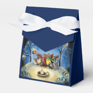 Caja Para Regalos Navidad de los pájaros de Caroling