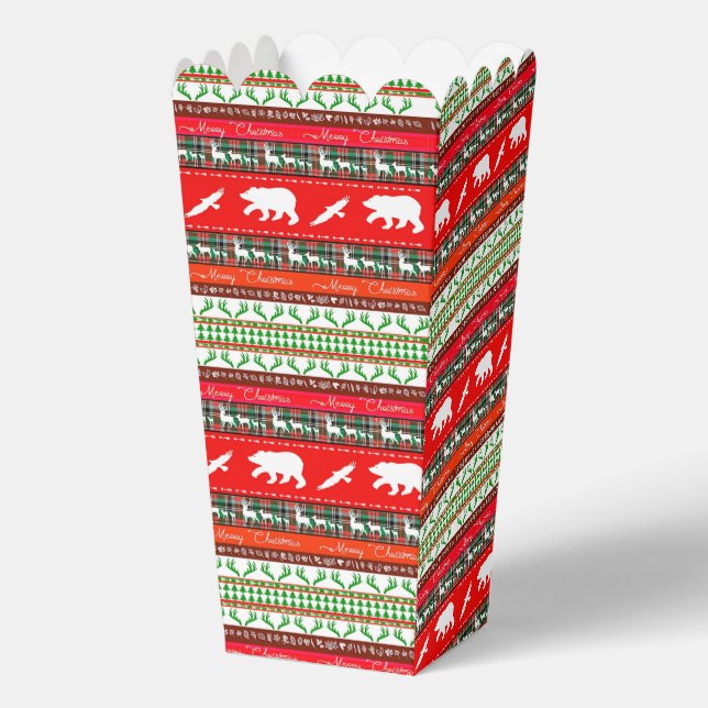 Caja Para Regalos Navidad en el bosque (Anverso)