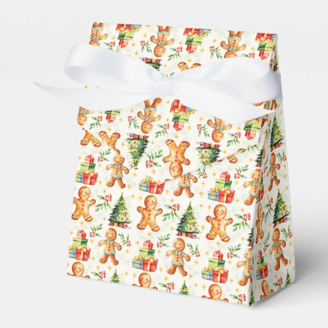 Caja Para Regalos Navidad Festiva de Jengibre  (Front Side)