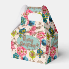 Caja Para Regalos Navidad Retro Brillante y Divertida