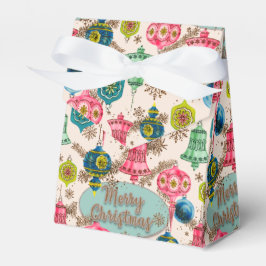 Caja Para Regalos Navidad Retro Brillante y Divertida