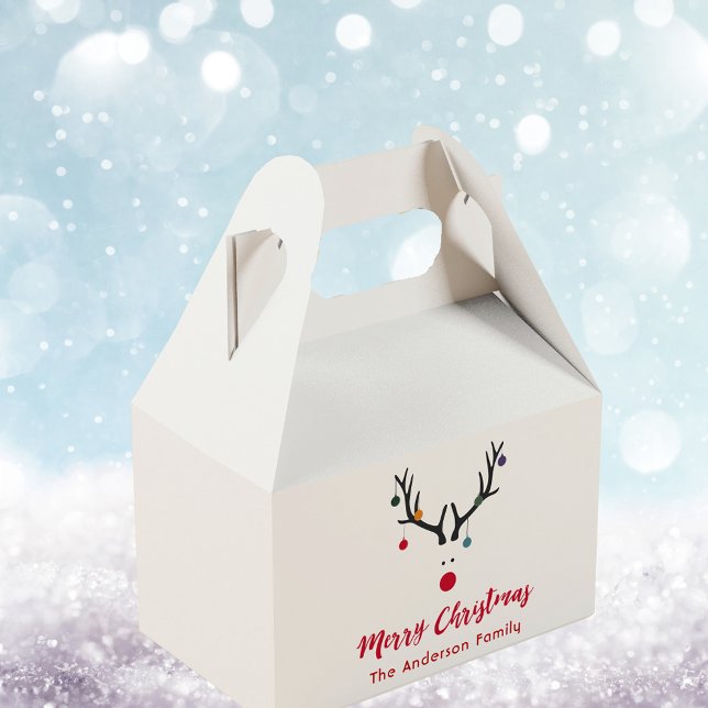 Caja Para Regalos Navidades abstractos y divertidos modernos renos e (Subido por el creador)