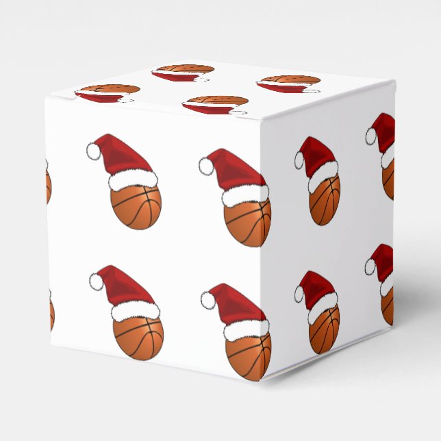 Caja Para Regalos Navidades Baloncesto (Costado Anverso)