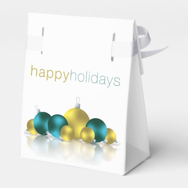 Caja Para Regalos Navidades bauble (Reverso)