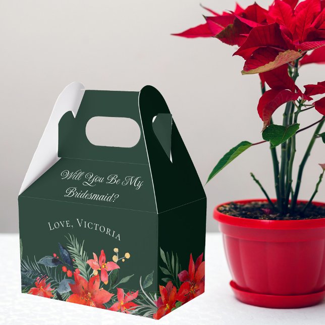 Caja Para Regalos Navidades Boda Floral Serás Mi Novia (Subido por el creador)
