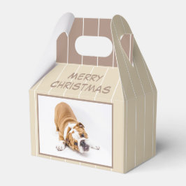 Caja Para Regalos Navidades Bulldog de perro foto de cachorro person