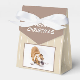 Caja Para Regalos Navidades Bulldog de perro foto de cachorro person