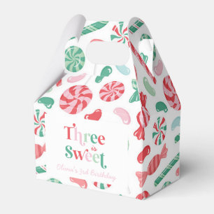 Caja Para Regalos Navidades Candy Three es dulce tercer cumpleaños