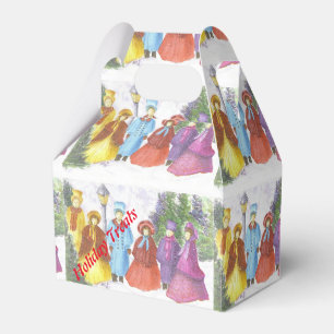 CAJA PARA REGALOS NAVIDADES CAROLERS