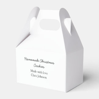 Caja Para Regalos Navidades caseros galletas hechas con amor añaden 
