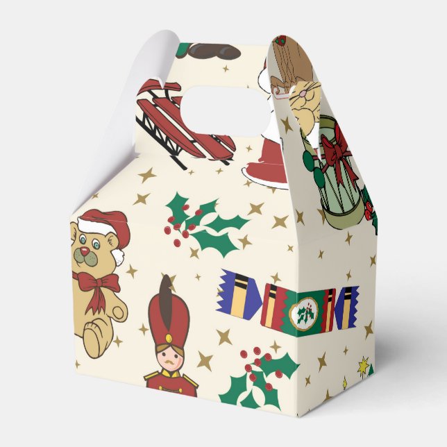 Caja Para Regalos Navidades ciervos, osos, gatos y cazatalentos (Front Side)