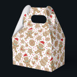 Caja Para Regalos Navidades de Cuta Gingerbread<br><div class="desc">Un lindo patrón de hombre de pan de jengibre Navidades decora esta caja de regalo. Qué lindo por pasar galletas y tratamientos a los Navidades. Diseñado para ti por Blackberry Boulevard.</div>