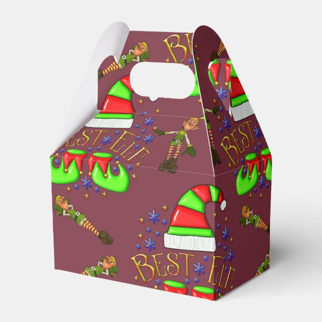 Caja Para Regalos Navidades de Cute Elves (Front Side)