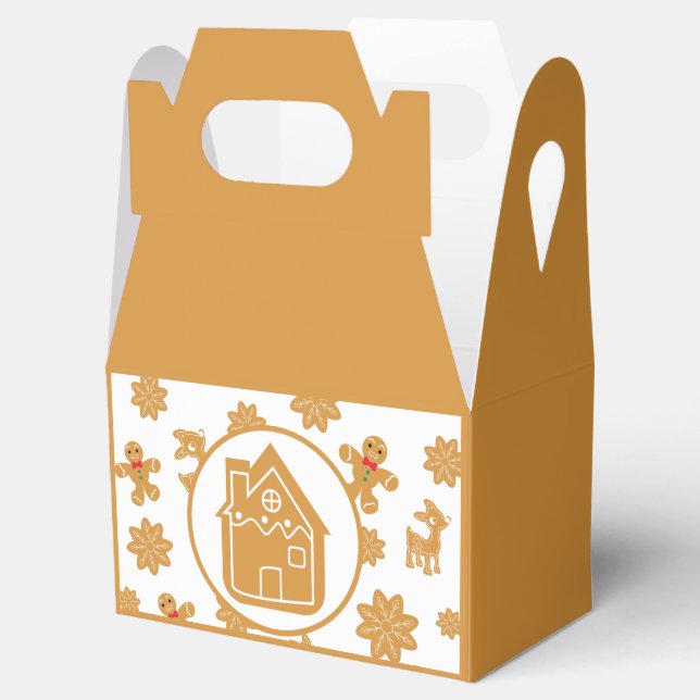 Caja Para Regalos Navidades de Gingerbread House (Abierto)