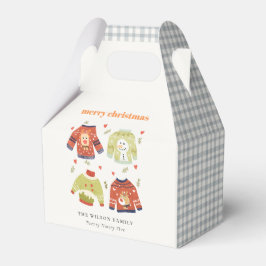 Caja Para Regalos Navidades de invierno cortos corazón suéter fea