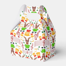 Caja Para Regalos Navidades De Kasky De Oro Y Verde Festividad