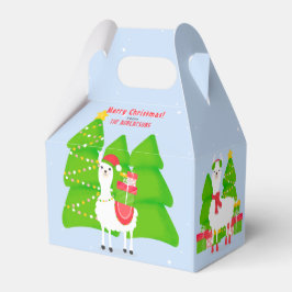 Caja Para Regalos Navidades de Llama festiva