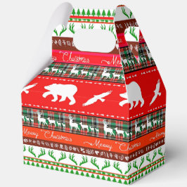Caja Para Regalos Navidades de los bosques