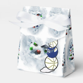 Caja Para Regalos Navidades de Nieve de Baloncesto