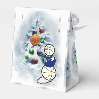 Caja Para Regalos Navidades de Nieve de Baloncesto