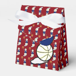 Caja Para Regalos Navidades de Nieve de Baloncesto