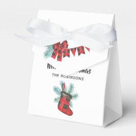 Caja Para Regalos Navidades de oso de Búfalo Fun Plaid Lumberjack