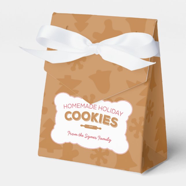 Caja Para Regalos Navidades de pan de jengibre Cookies TreBox (Front Side)