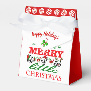 Caja Para Regalos Navidades de Pandas Navidades personalizados