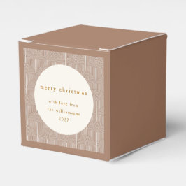 Caja Para Regalos Navidades de Personalizado de líneas geométricas d