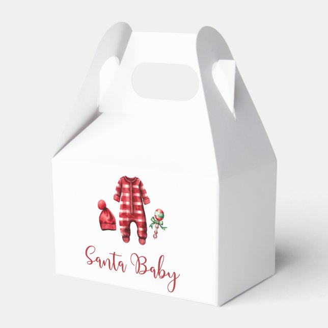 Caja Para Regalos Navidades de Santa Bebé Baby Shower (Front Side)