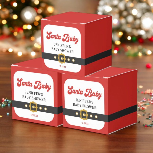Caja Para Regalos Navidades de Santa Bebé Baby Shower (Subido por el creador)