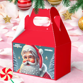 Caja Para Regalos Navidades de Santa Claus Fiesta infantil personali