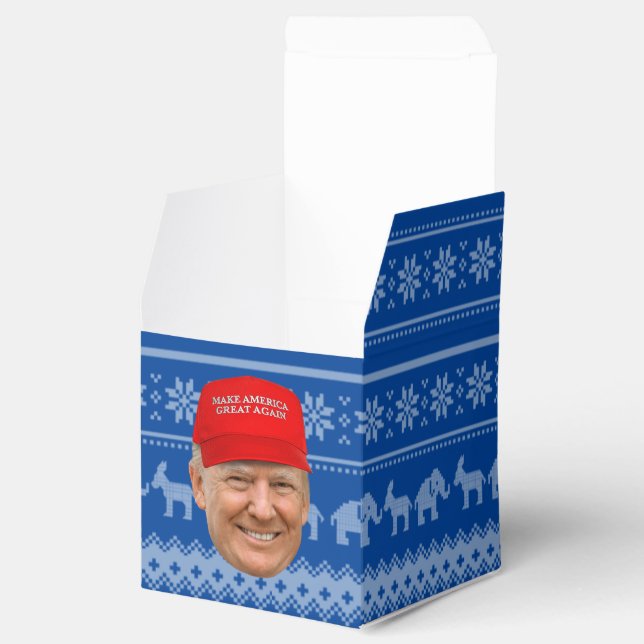 Caja Para Regalos NAVIDADES de TRUMP MAGA (Abierto)