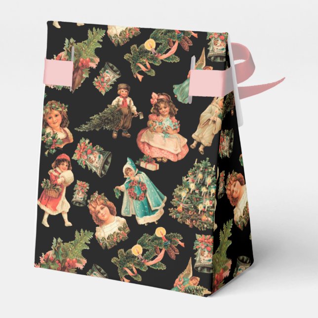 Caja Para Regalos Navidades de Victoria Favor Box (Reverso)