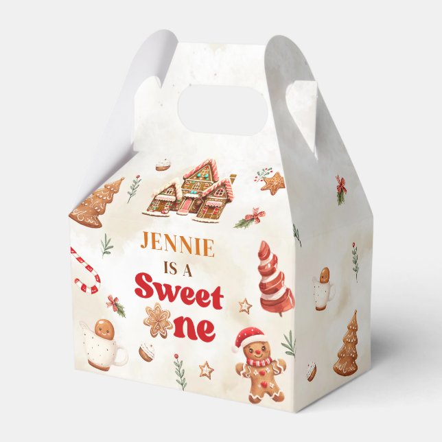 Caja Para Regalos Navidades de Winter Gingerbread House (Front Side)