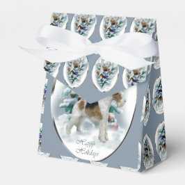 Caja Para Regalos Navidades de Wire Fox Terrier
