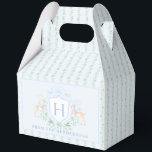 Caja Para Regalos Navidades Deer Escudo | Inicial<br><div class="desc">El elegante escudo de monograma acuarela le da a esta caja un aspecto hermoso e intemporal. Los colores de la franja floral de fondo estriado incluyen el verde sabio y el azul. Si tiene alguna pregunta o necesita ayuda para personalizar esta casilla, póngase en contacto con nosotros. Estoy feliz de...</div>