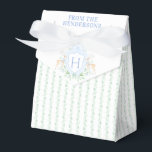 Caja Para Regalos Navidades Deer Escudo | Inicial<br><div class="desc">El elegante escudo de monograma acuarela le da a esta caja un aspecto hermoso e intemporal. Hay un patrón de franja floral de vacaciones en la mitad inferior de la caja. Los colores incluyen el verde sabio y el azul. Si tiene alguna pregunta o necesita ayuda para personalizar esta etiqueta,...</div>