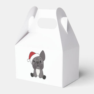 Caja Para Regalos Navidades del Bulldog francés niegan animales de i