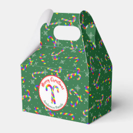 Caja Para Regalos Navidades del Rainbow Candy Canes