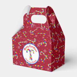 Caja Para Regalos Navidades del Rainbow Candy Canes