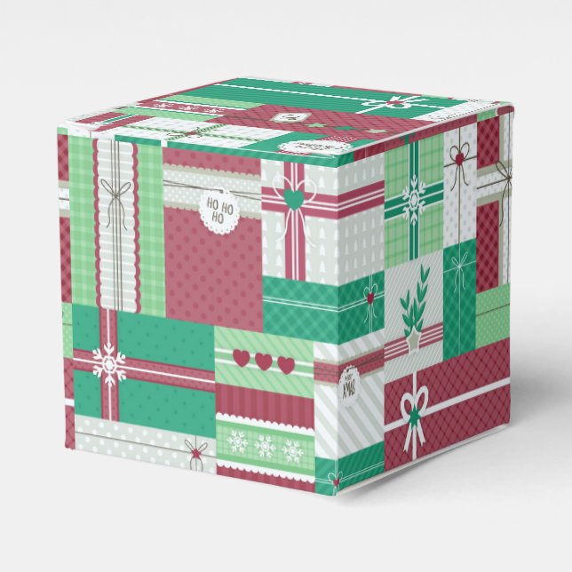 Caja Para Regalos Navidades diseño de regalos de vacaciones, regalos (Costado Anverso)