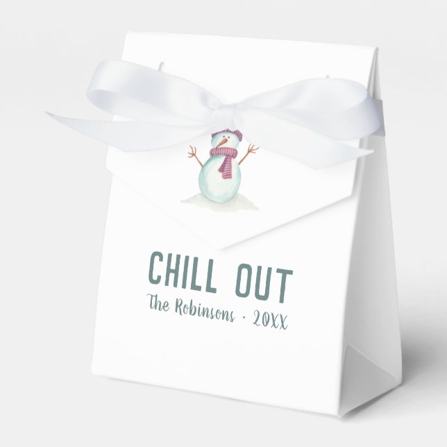 Caja Para Regalos Navidades divertidos Snowman (Front Side)