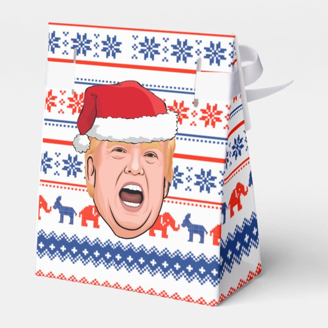 Caja Para Regalos Navidades DONALD TRUMP (Reverso)