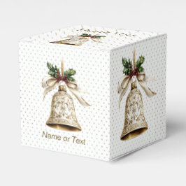 Caja Para Regalos Navidades dorados doblan brillantes estrellas verd