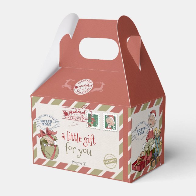Caja Para Regalos Navidades Elf Gift Sweet Favor Box (Front Side)