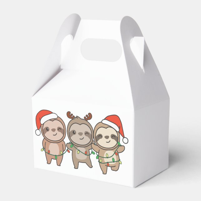 Caja Para Regalos Navidades eslovacos Navidades animales acribillado (Front Side)