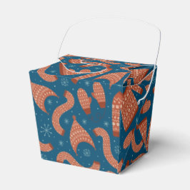 Caja Para Regalos Navidades feos Gorra suéter bufanda Blanco rojo