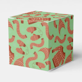 Caja Para Regalos Navidades feos Gorra suéter bufanda Blanco rojo