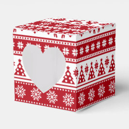 Caja Para Regalos Navidades Festividad Patrón Nórdico Acogedor